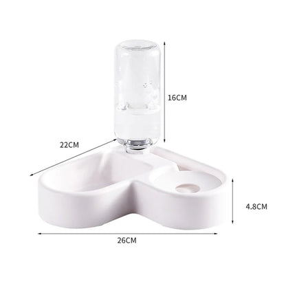 Automatic Drinking Love Pet Bowl Moisture-proof Cat Bowl Dog Basin Dual-use Multi-functional Drinking And Feeding - image 6
