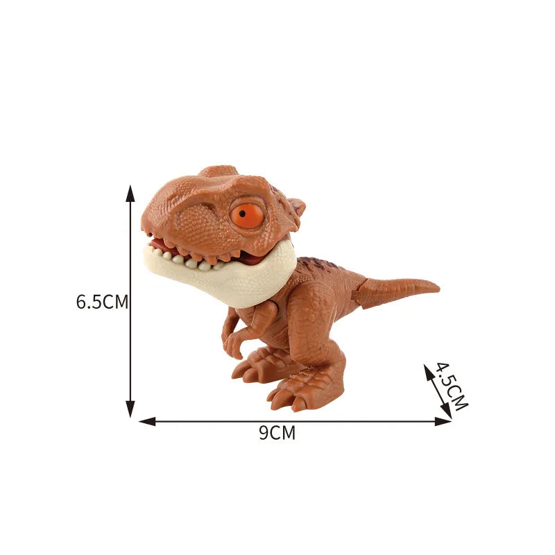 Jurassic Finger Dinosaur Triceratops Tyrannosaurus Model Toys for Kids Creative Finger Biting Dinosaurs Interactive Toy Boy…