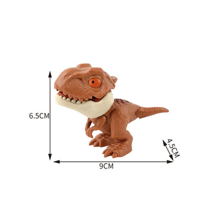 Jurassic Finger Dinosaur Triceratops Tyrannosaurus Model Toys for Kids Creative Finger Biting Dinosaurs Interactive Toy Boy…