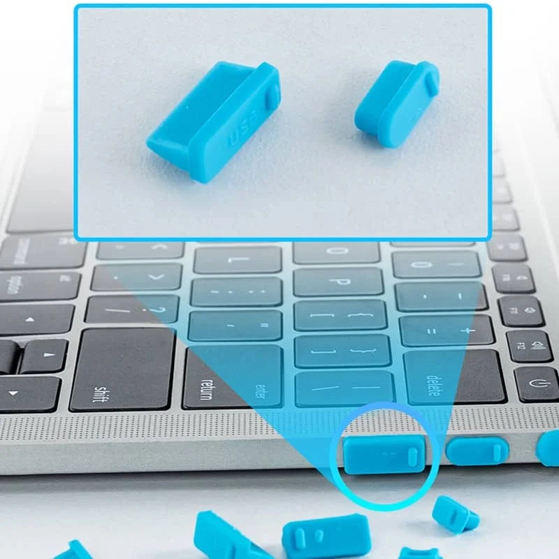16Pcs/set Universal Anti Dustproof Notebook Port Plug Silicone Protector USB Elastic Laptop Computer Cover Stopper - image 4