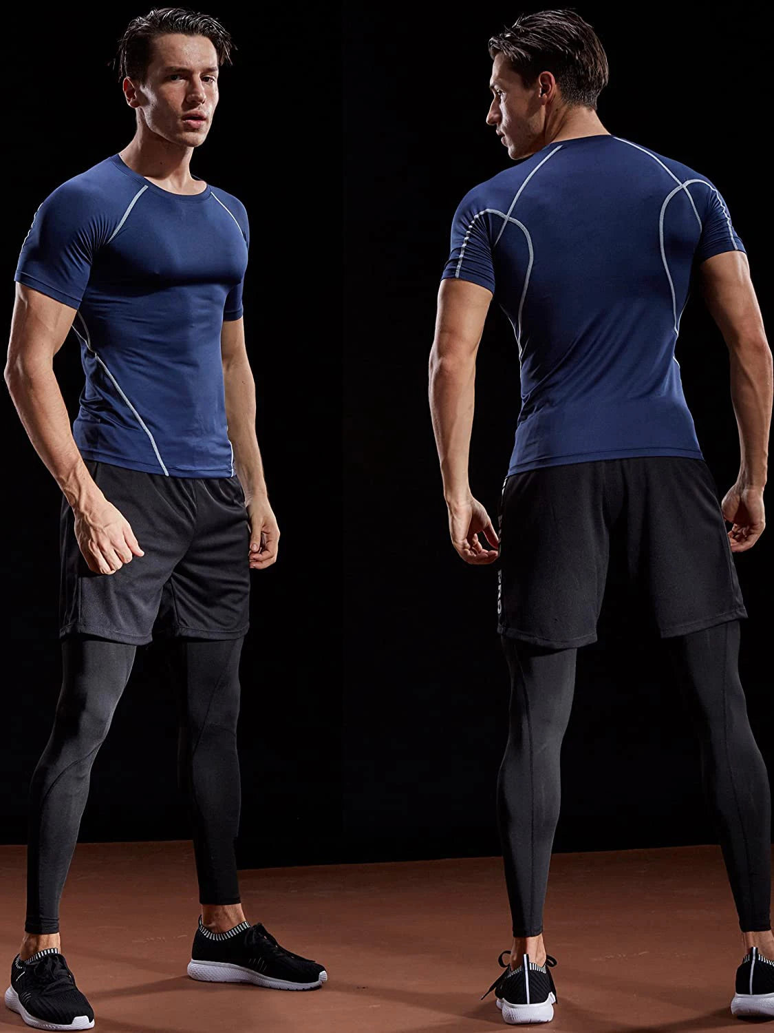 2026 Compression T Shirt Men Summer Sportswear Running T-shirt Elastic Quick Dry Sport Tops Tee Athletic Gym Workout Shirts…