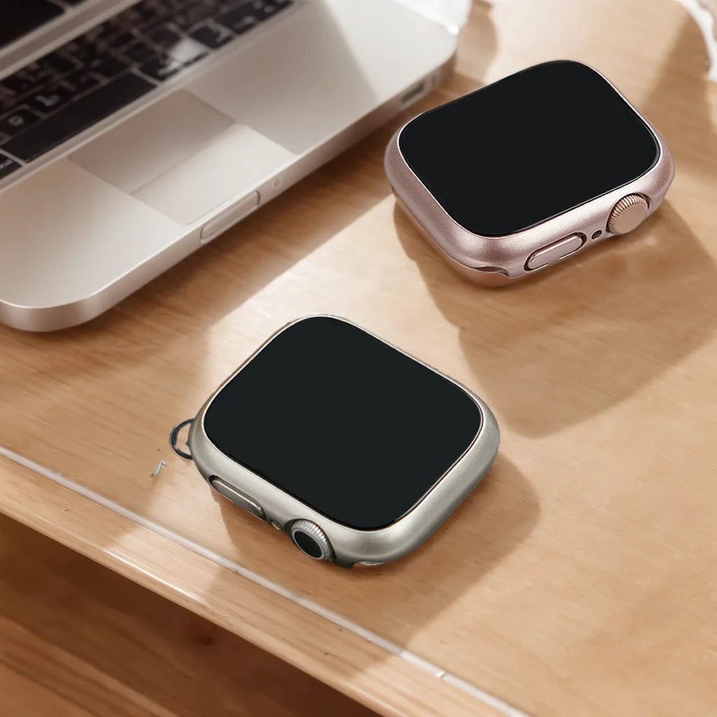 Tempered Glass+Case For Apple Watch 38mm 40mm 41mm 42mm 44mm 45mm 46mm Screen Protector Protective Cover iWatch 10 8 7 9 6 S…