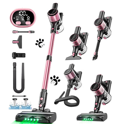 Cordless Vacuum Cleaner, 55Kpa/500W/45min 10 in 1 Powerful Stick Vacuum Cleaner for Home Pet Hair/Hard Floor/Carpet - image 7