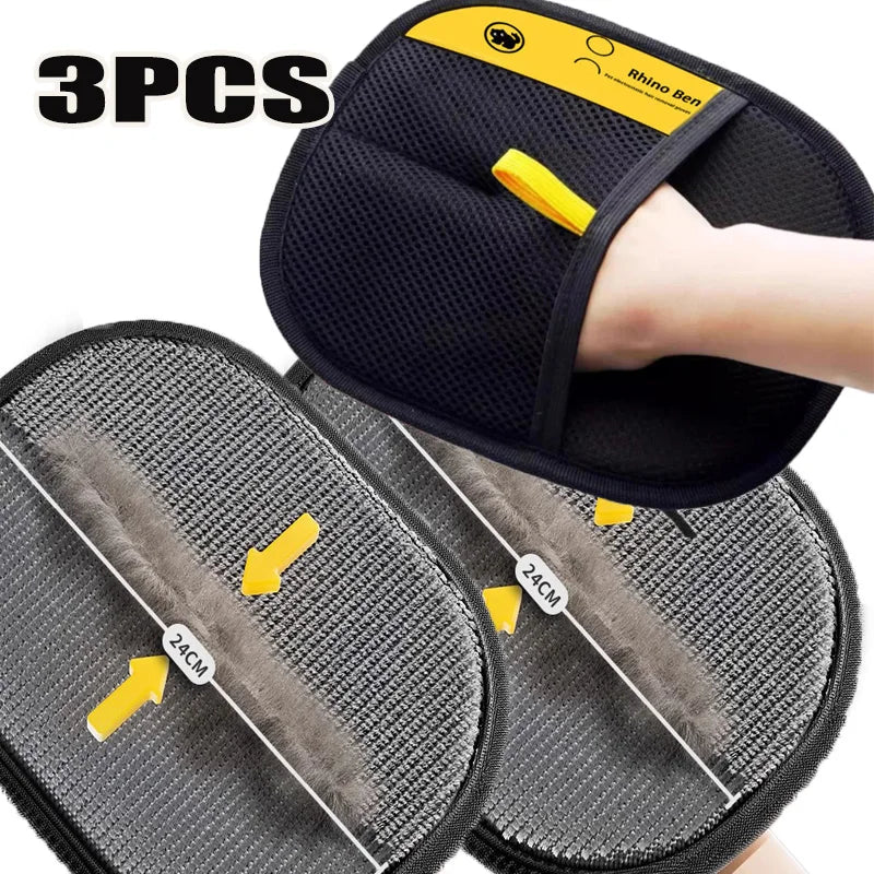 Pet Hair Cleaning And Collection Gloves Pet Double-sided Multi-functional Beauty Glove Tool Reduce The Pressure Of Pet Owner…