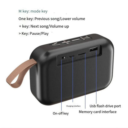 Portable Speakers Outdoor Bluetooth 5.0 Mini Oxford Loudspeaker Wireless Column 3D Stereo Music Player Surround Hifi Sound B…