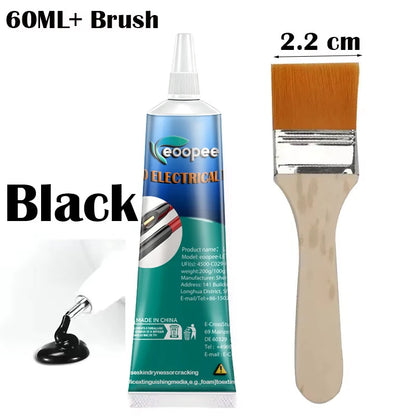 Liquid Waterproof Electrical Tape Epoxy Resin Black Glue Quick Drying Sealant For Wires And Cables Home Use Fix Line Glue -…