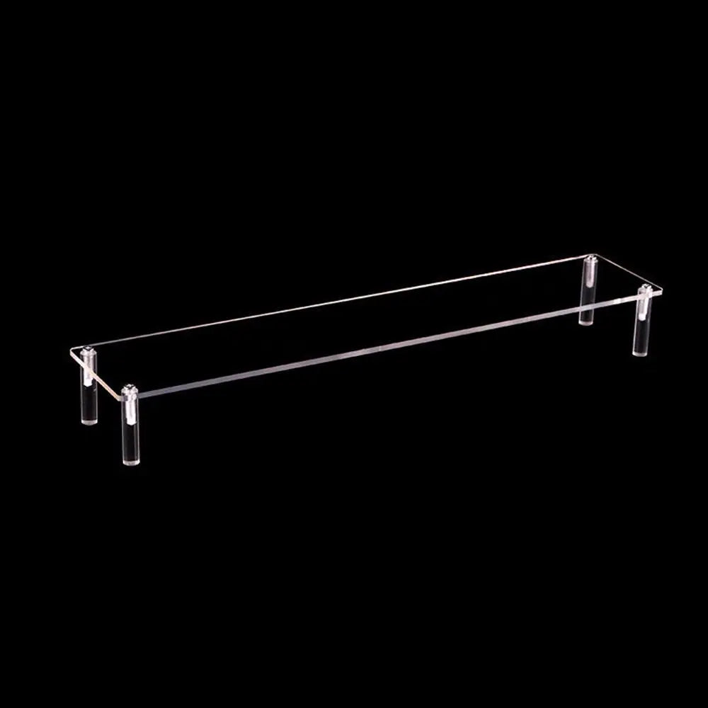 1-4 Tier Acrylic Display Stand Durable Display Rack For Cupcake Perfume Doll Transparent Trapezoidal Blind Box Storage Shelf…