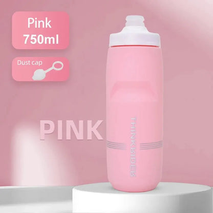 ThinkRider 620ml/750ml Bicycle Bottle MTB Road Bike Water Bottle Outdoor Sports Plastic Portable Large Capacity Drink Cyclin…