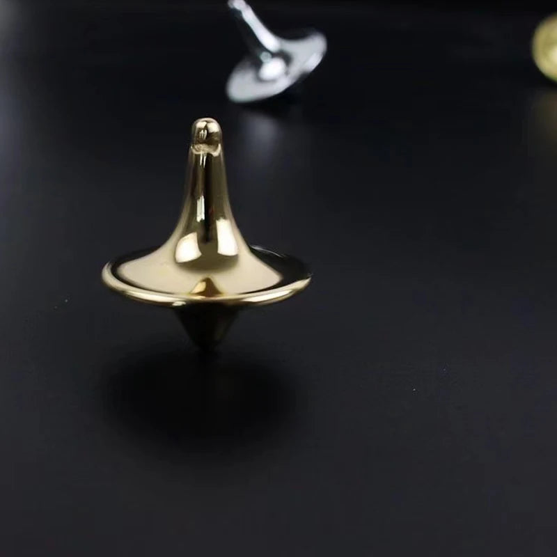 Metal Gyro Hot Movie Totem Silver Hand Spinning Top Fingertips Small Cyclone Gyroscope Antistress Fidget Toys For Children G…