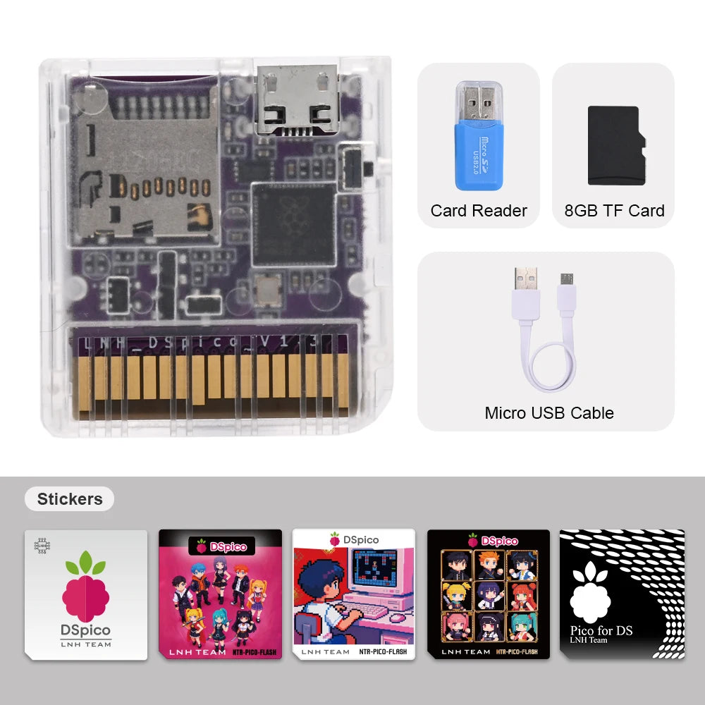 Chiscart DSpico Game Reader Cart Injection Molded Transparent Case with RP2040 MCU For NDS NDSL DSi 3DS Console - image 18