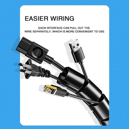 2M/1M Flexible Spiral Cable Wire Protector Cable Organizer Computer Cord Protective Tube Clip Organizer Management Tools 16/…