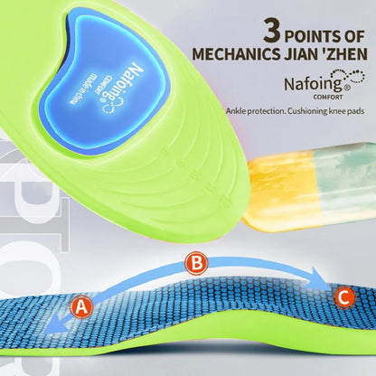Orthopedic Insoles for Feet Sport Shock-absorbing Insole for Shoes Arch Support Plantar Fasciitis Templates Pads Men Women S…