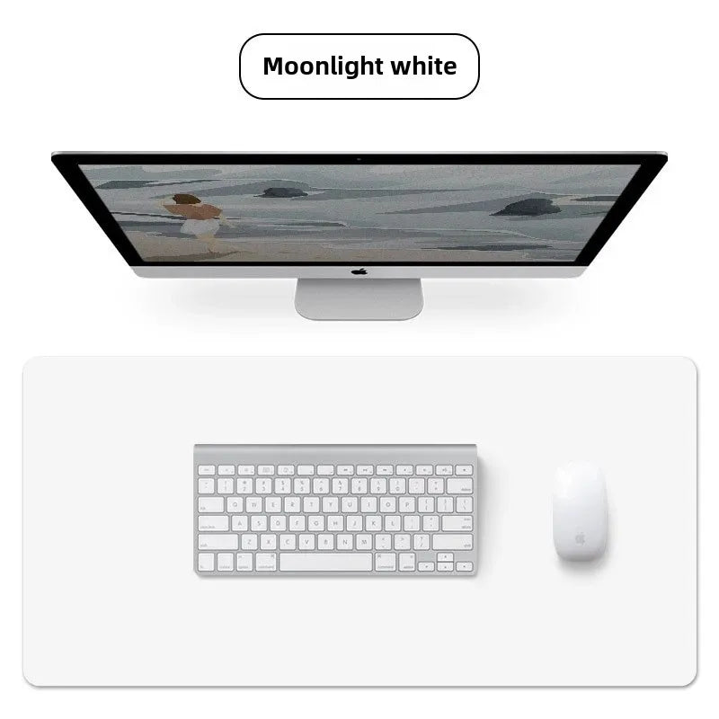 1 Pcs Large Size 600*300mm Office Desk Protector Mat PU Leather Waterproof Mouse Pad Desktop Keyboard Desk Pad Gaming Mousep…