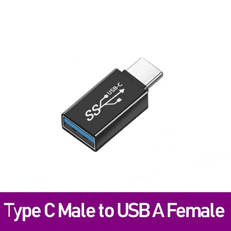 Universal USB 3.0 OTG Type C Adapter USB C Male to USB-A Male Female Converter for Macbook Huawei Samsung Xiaomi Ipad Connec…