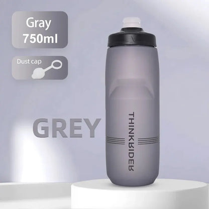 ThinkRider 620ml/750ml Bicycle Bottle MTB Road Bike Water Bottle Outdoor Sports Plastic Portable Large Capacity Drink Cyclin…