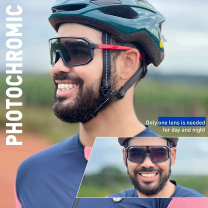 Cycling Glasses Photochromic Sunglasses Men Women Mountain Bike Road Eyewear New Bicycle Riding Outdoor Sports Hiking Goggle…
