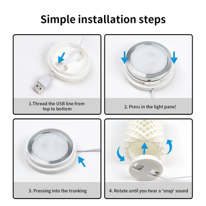 For Bambu Lab LED Lamp Kit Adjustable Light Kit RGB Light Parts Hardware DIY Model White/Cold/Warm Lights Without Lamp Shell…