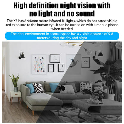 Mini Camera 1080P Clear Night Vision Lightweight Portable Premium Cams Motion Detection Wireless Surveillance Protection Cam…