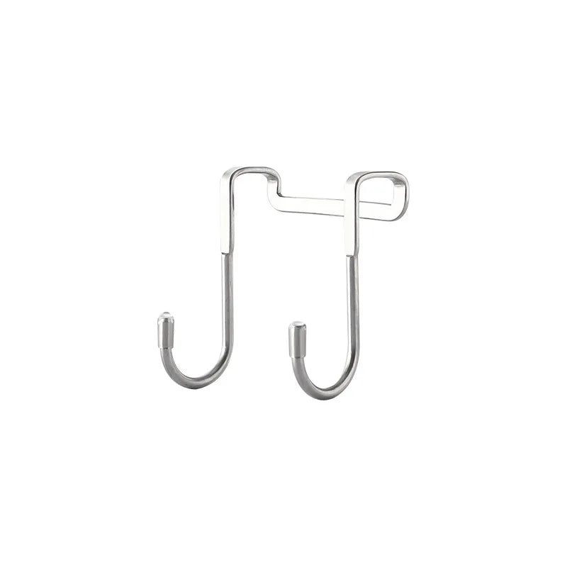 304 Stainless Steel Hook Free Punching Double S-Shape Hook Kitchen Bathroom Cabinet Door Back Type Coat Towel Storage Hanger…