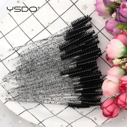 5/50 Pcs Eyelash Brushes False Eye Lashes Extension Tools Eyebrow Brush Mascara Wands Applicator Spoolers Lashes Cosmetic To…