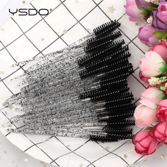 5/50 Pcs Eyelash Brushes False Eye Lashes Extension Tools Eyebrow Brush Mascara Wands Applicator Spoolers Lashes Cosmetic To…