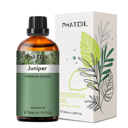 PHATOIL 1PCS Aromatherapy Essential Oil 30ml Lemon Eucalyptus Lavender Bergamot Jasmine Juniper Rose Vanilla Aroma Essential…