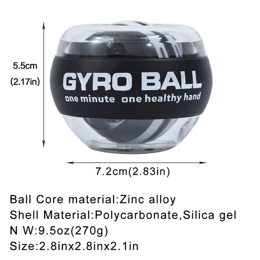 Self-Starting Wrist Gyro Ball Power Trainer Forearm Exerciser - Wrist Strengthening Device for Arm And Finger Muscle Trainin…