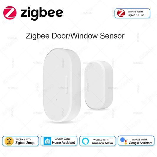 Zigbee Door Window Sensor Open Close Detector Smart Home Security Alarm Burglar Door Sensor Works With Alexa Home Assistant…
