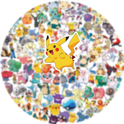 50/100/200pcs Pokemon Anime Stickers Pikachu Kawaii Sticker Laptop Suitcase Skateboard Guitar Phone Cartoon Kid Gift Toys -…