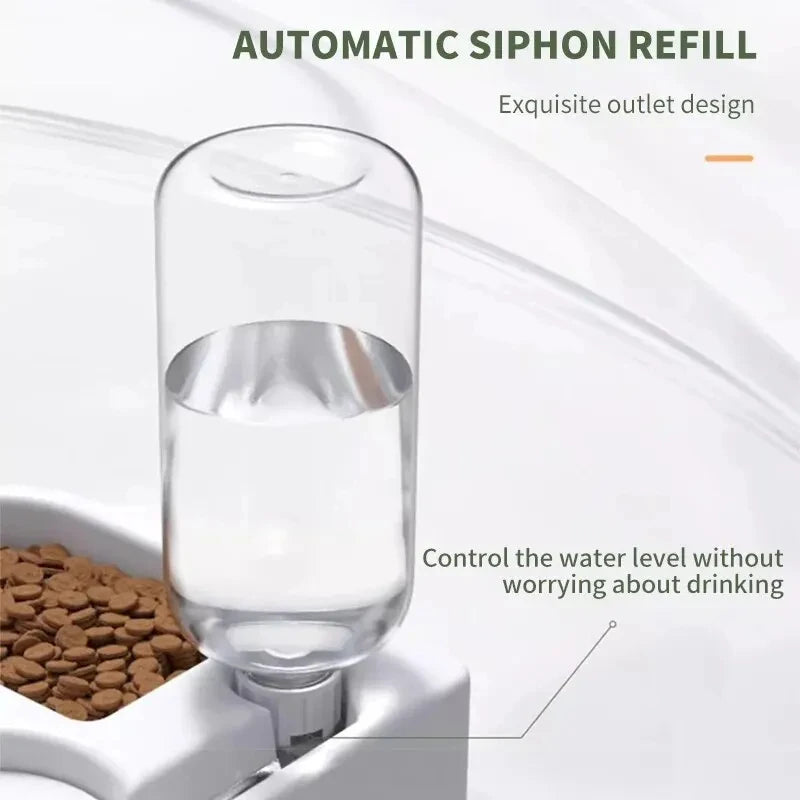 Automatic Drinking Love Pet Bowl Moisture-proof Cat Bowl Dog Basin Dual-use Multi-functional Drinking And Feeding - image 3