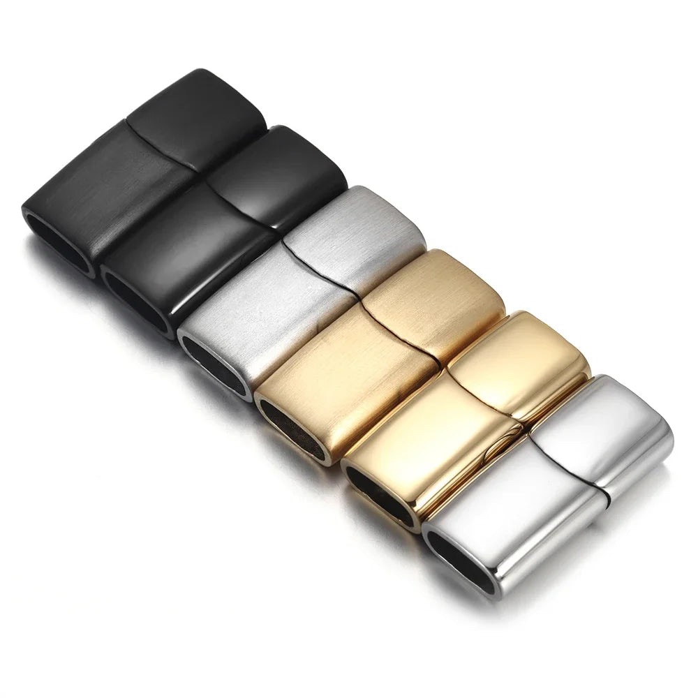 Stainless Steel Magnetic Clasp 8*4mm 10*5mm 12*6mm for DIY Bracelet Accessories Jewellery Making Supplies Jewelry Parts - im…