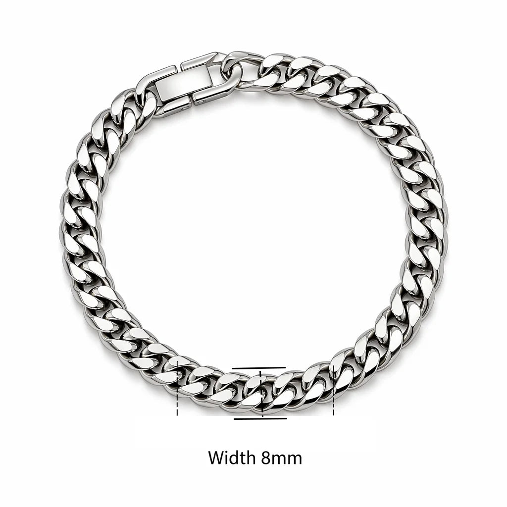 Stainless Steel Braided Double Row Front and Rear Fish Scale Alloy Magnetic Buckle Bracelet with Keel Jewelry New Model - im…