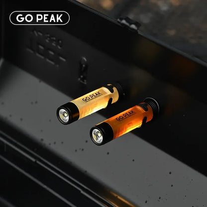 GOPEAK Pocket Mini Flashlight Outdoor Key Clip Cap Ambient Led Long Endurance Disaster Relief Emergency 5050 Small Light - i…