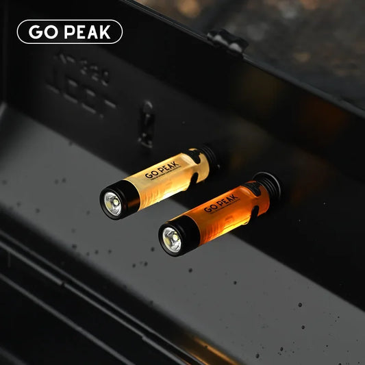 GOPEAK Pocket Mini Flashlight Outdoor Key Clip Cap Ambient Led Long Endurance Disaster Relief Emergency 5050 Small Light - i…
