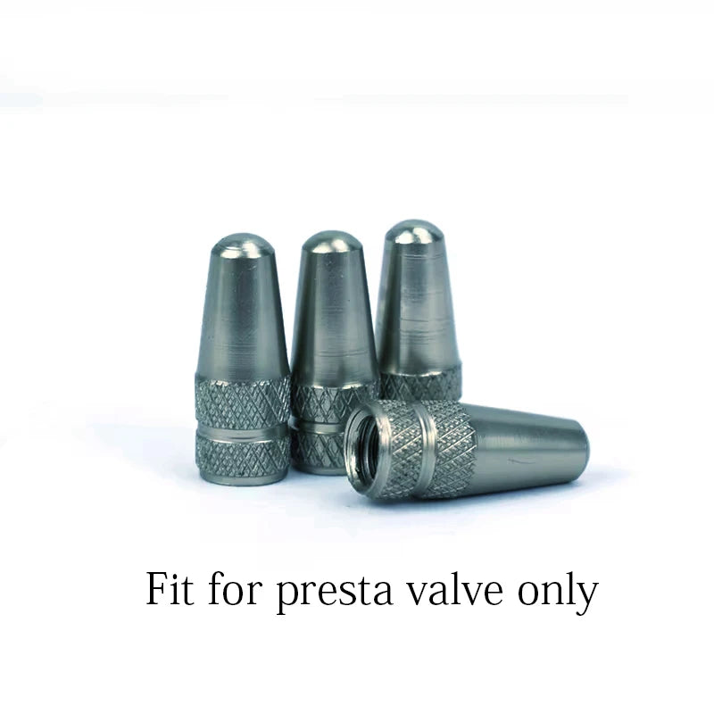 4/8pcs Aluminum Alloy Bicycle Tire FV Valve Cap MTB Road Bike Covered Protector Road MTB Tyre Dustproof Bike Presta Valve -…