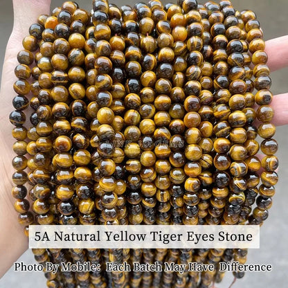 Natural Stone Golden Obsidian Bead Irisation Round Loose Spacer 4 6 8 10 12mm For Jewelry Making Diy Bracelet Necklace Acces…