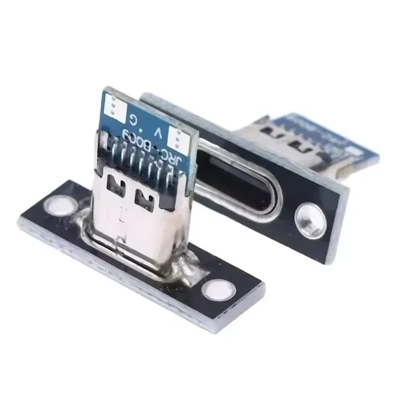 5/20Pcs USB Jack 3.1 Type-C 2Pin 4Pin Female Connector Jack Data Charging Port Small Electrical Charging Base with Fixing Pl…