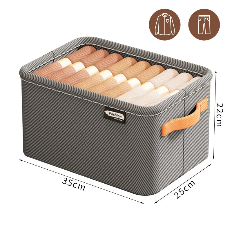 Thicken Clothes Organizer Pants Sweater Storage Cabinets Drawers Organizer Jeans Storage Box Wardrobe Clothes Storage Organi…