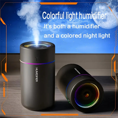 1pc Car Humidifier Colorful LED Aromatherapy Humidifier Silent Ultrasonic Air Aromatherapy Machine Suitable for Bedroom Offi…