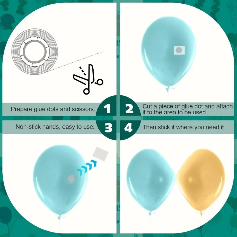 Double Sided Clear Sticky Point Tape Balloon Glue Dot Adhesive Birthday Wedding Party Balloons Glue Sticker Photoes Stand Ar…