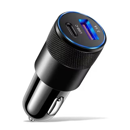 66W USB Car Charger Type C Fast Charging Phone Adapter For Xiaomi Huawei PD Phone Charger Car Adapter Socket Cigarette Light…