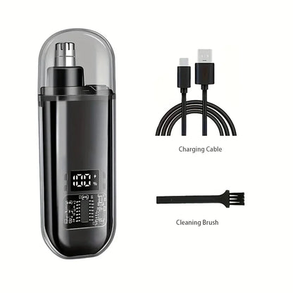 Nose Ear Hair Trimmer for Men - USB C Rechargeable Portable Fast Charge, Compact Grooming Kit - image 7
