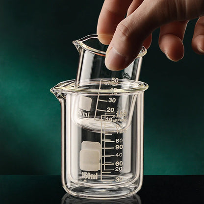 50/100/150/250/500/1000ml High Borosilicate Glass Measuring Cup Clear Scale Cup Laboratory Beaker Kitchen Baking Measuring C…