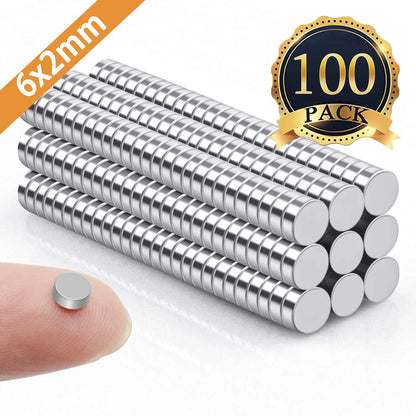 50/100/200 Piece Super Powerful Magnets Strong Disc Magnets for Fridge, DIY, Building, Scientific, Craft, Education - image 8