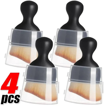 Car Interior Cleaning Brush Conditioner Air Outlet Soft Fur Clean Brushes with Shells Crevice Dust Removal Detailing Brush T…