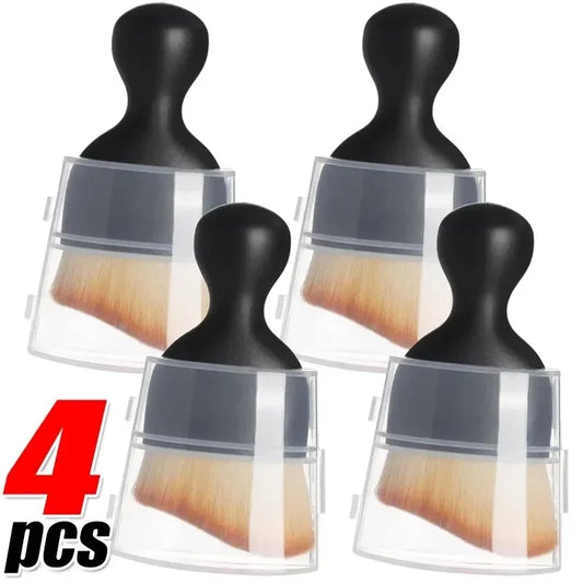Car Interior Cleaning Brush Conditioner Air Outlet Soft Fur Clean Brushes with Shells Crevice Dust Removal Detailing Brush T…