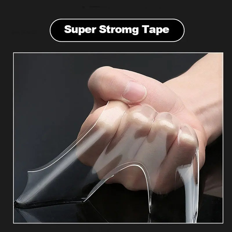 Nano Tape Super Strong Double-Sided Adhesive Tape Transparent Reusable Waterproof Tapes Heat Resistance Bathroom Home Decora…