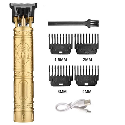 Carving Hair Clipper Professional Hair Cutting Machine Barber Rechargeable Hair Trimmer Metal Haircut Machine Clipper for Me…