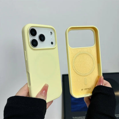 Magnetic Liquid Silicone Case for iPhone 17/17 Air/17 Pro/17 Pro Max For Magsafe Big Camera Hole Cover Shockproof Protective…