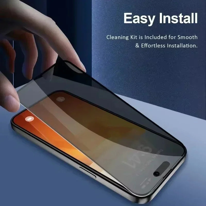 1-5PCS Anti Peep Privacy Tempered Glass For iPhone 12 13 14 15 Pro Max 16 17 Anti Spy Screen Protector - image 5